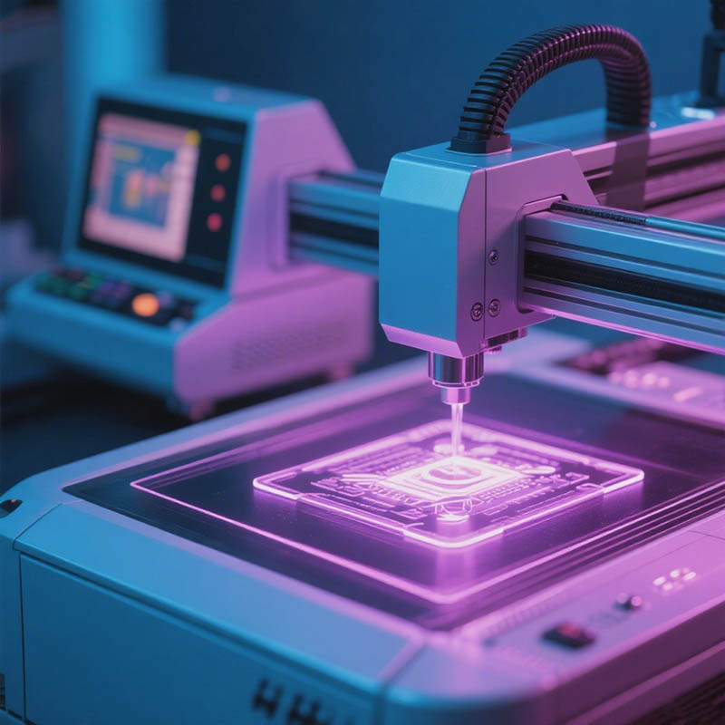 Datamatrix laser marking on an engine block